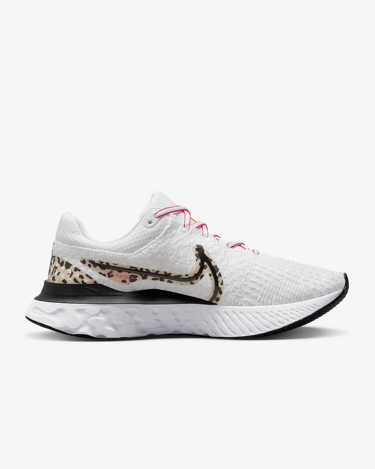 nike flyknit react all white