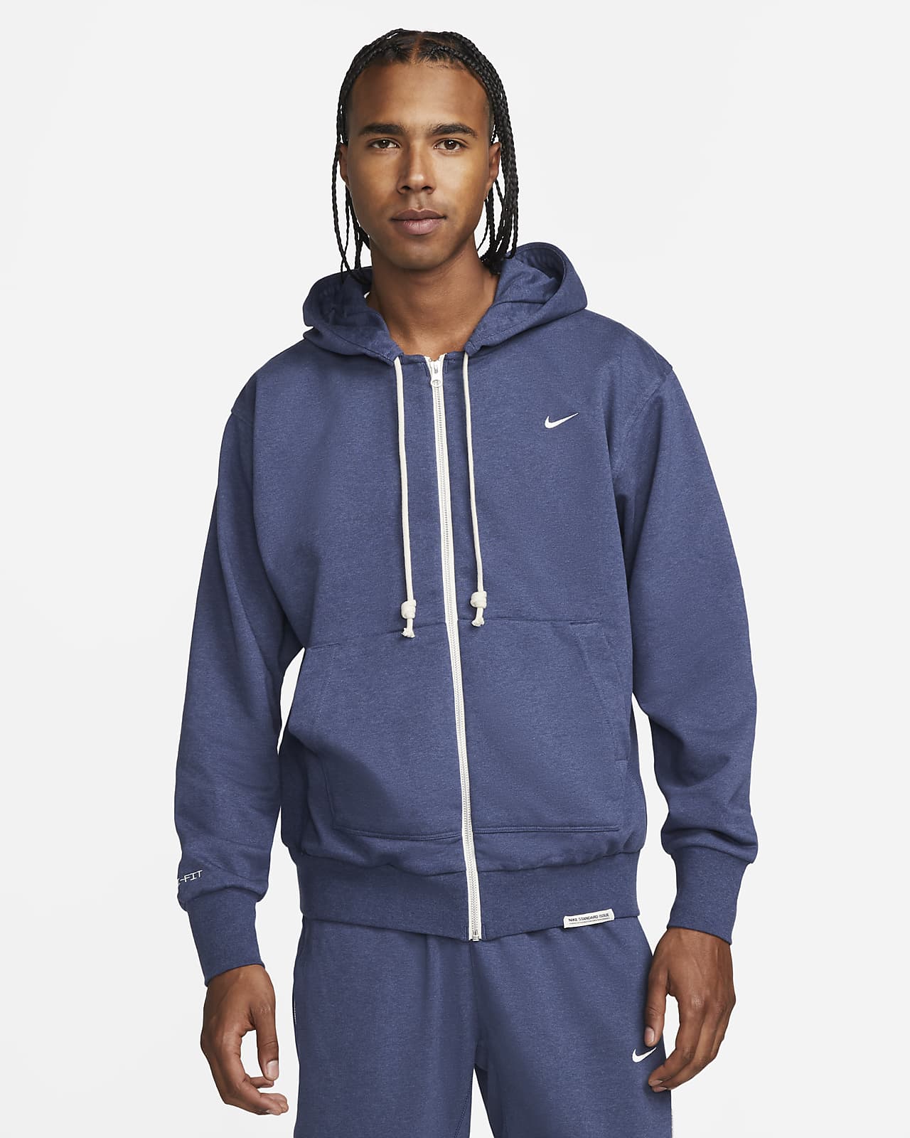 Nike Dri-FIT Standard Issue Sudadera con capucha de baloncesto con cremallera completa Hombre. Nike ES