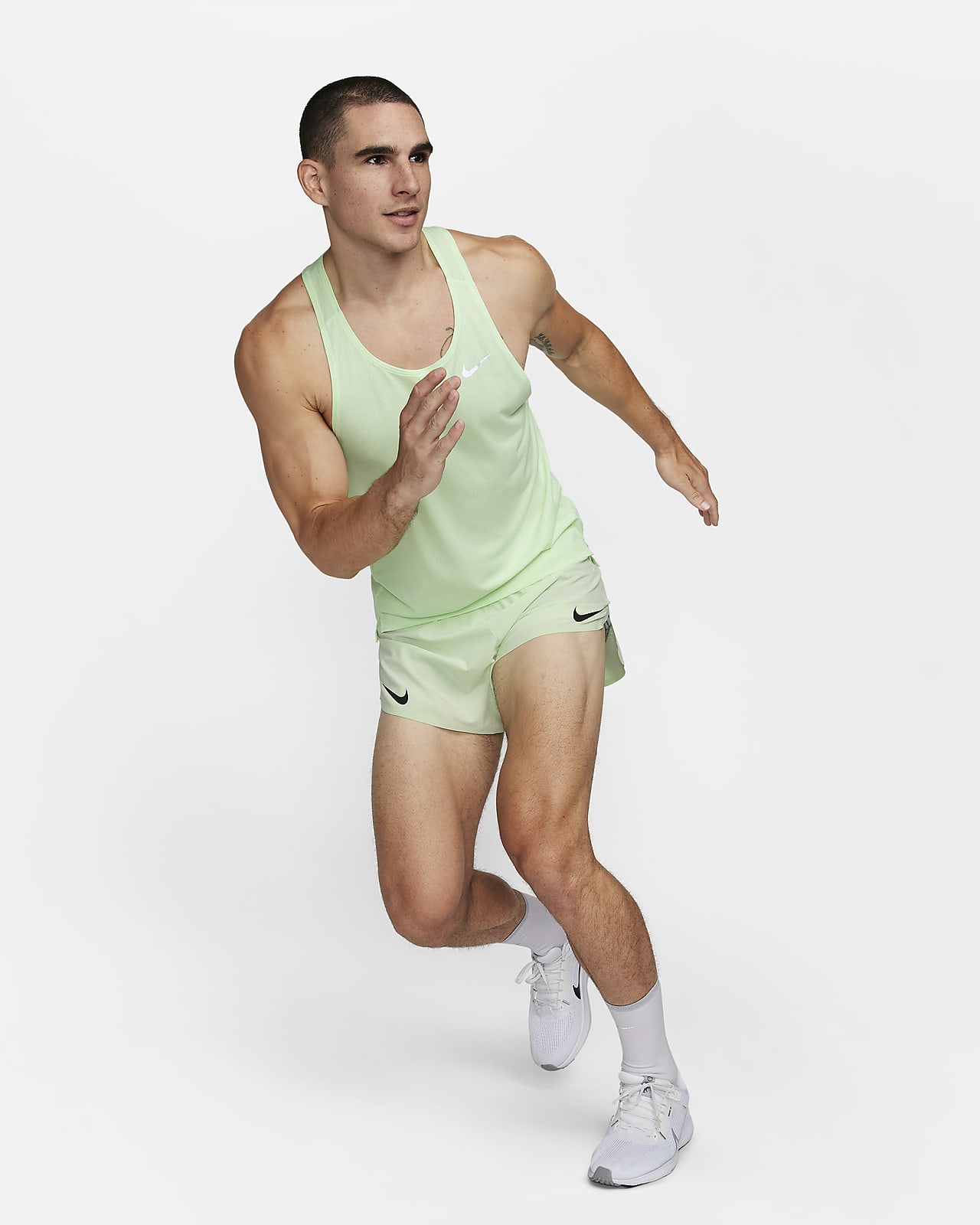 Nike Aeroswift 2 Flyvent Green Glow Running Shorts Men’s Size L  [CJ7837-342]