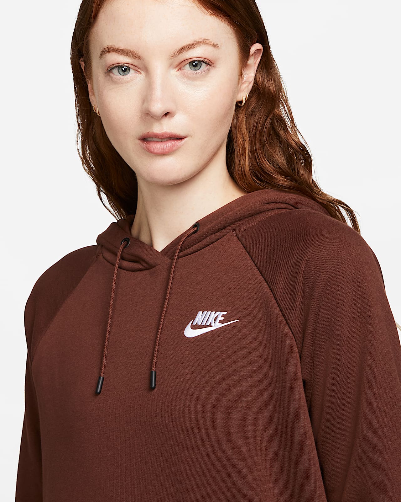 Felpa pullover in fleece con cappuccio Nike Sportswear Essential - Donna.  Nike IT
