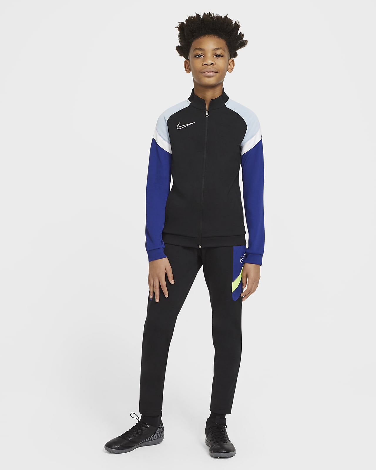 blue nike tracksuit boys