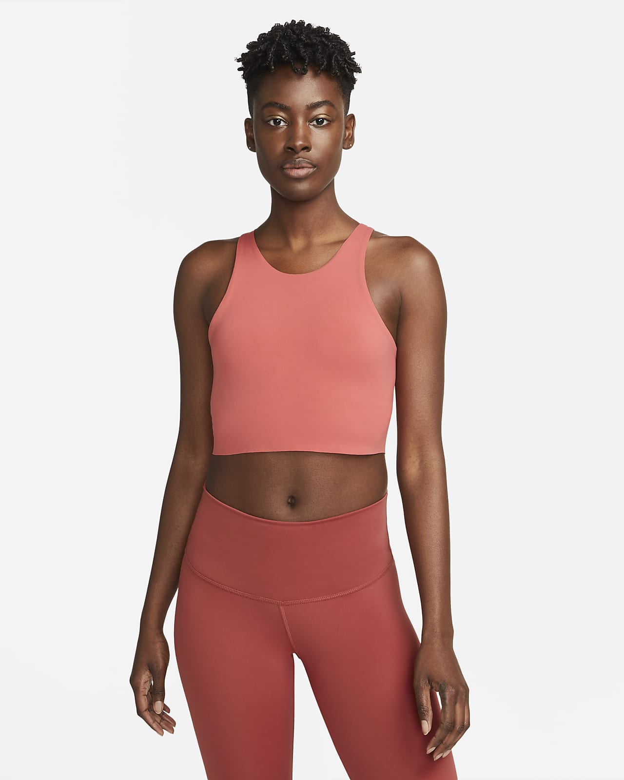 Interpretación barro Acuerdo Nike Yoga Dri-FIT Luxe Camiseta de tirantes corta con sujetador incorporado  - Mujer. Nike ES