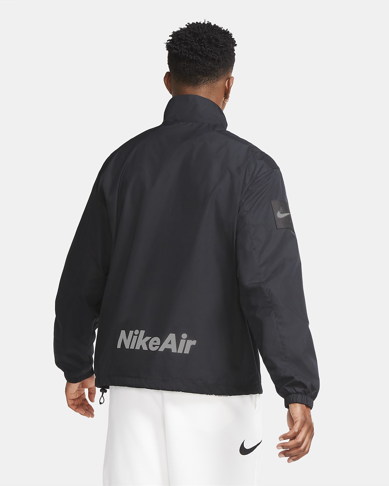 nike jacket all black