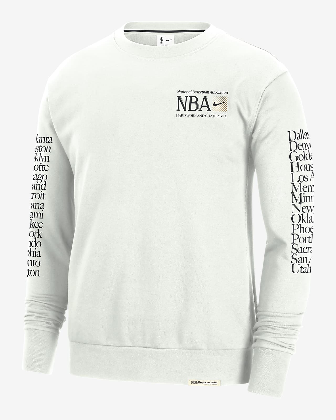 Camisola de gola redonda NBA Nike Dri-FIT Team 31 Standard Issue para homem