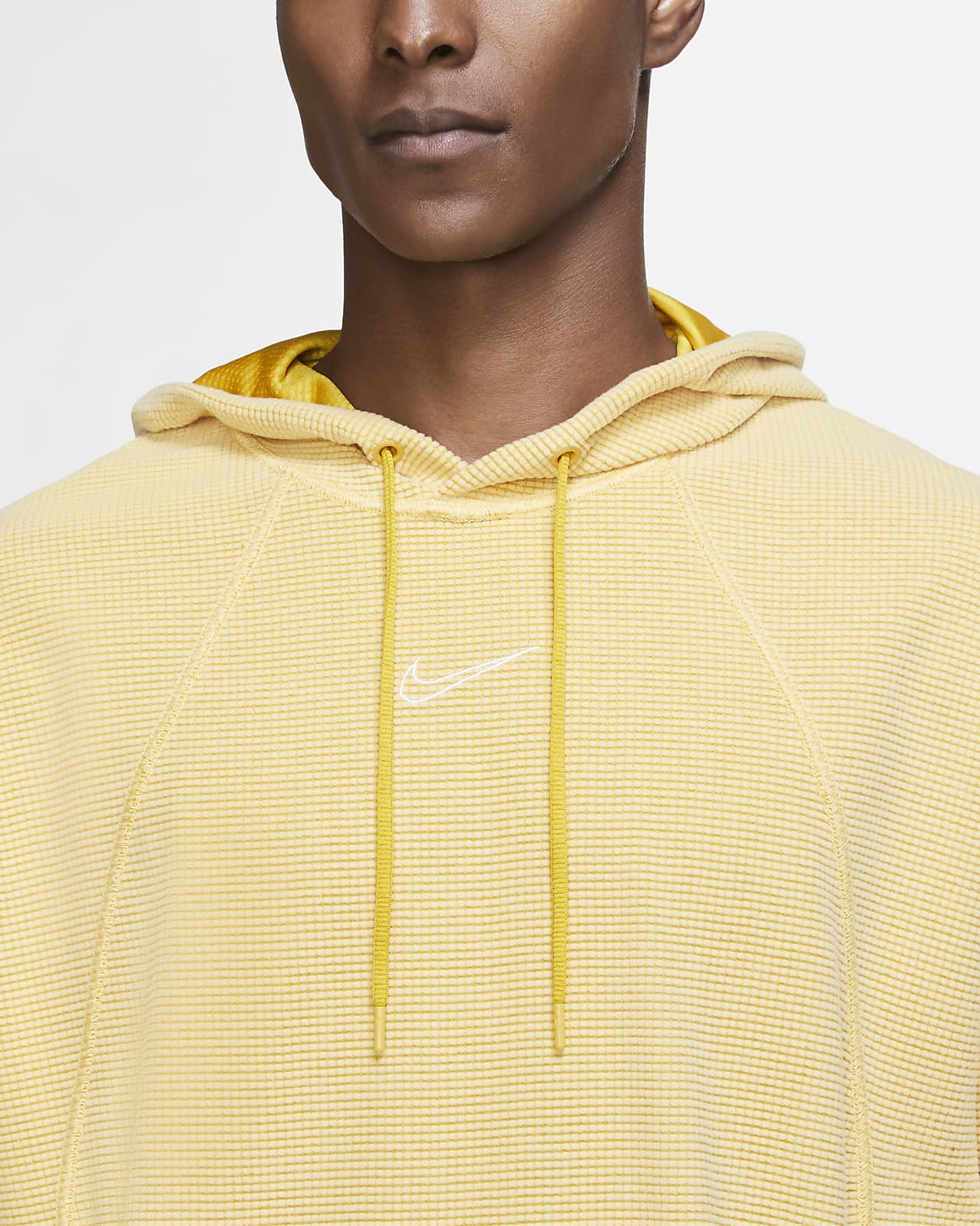 yellow fleece pullover