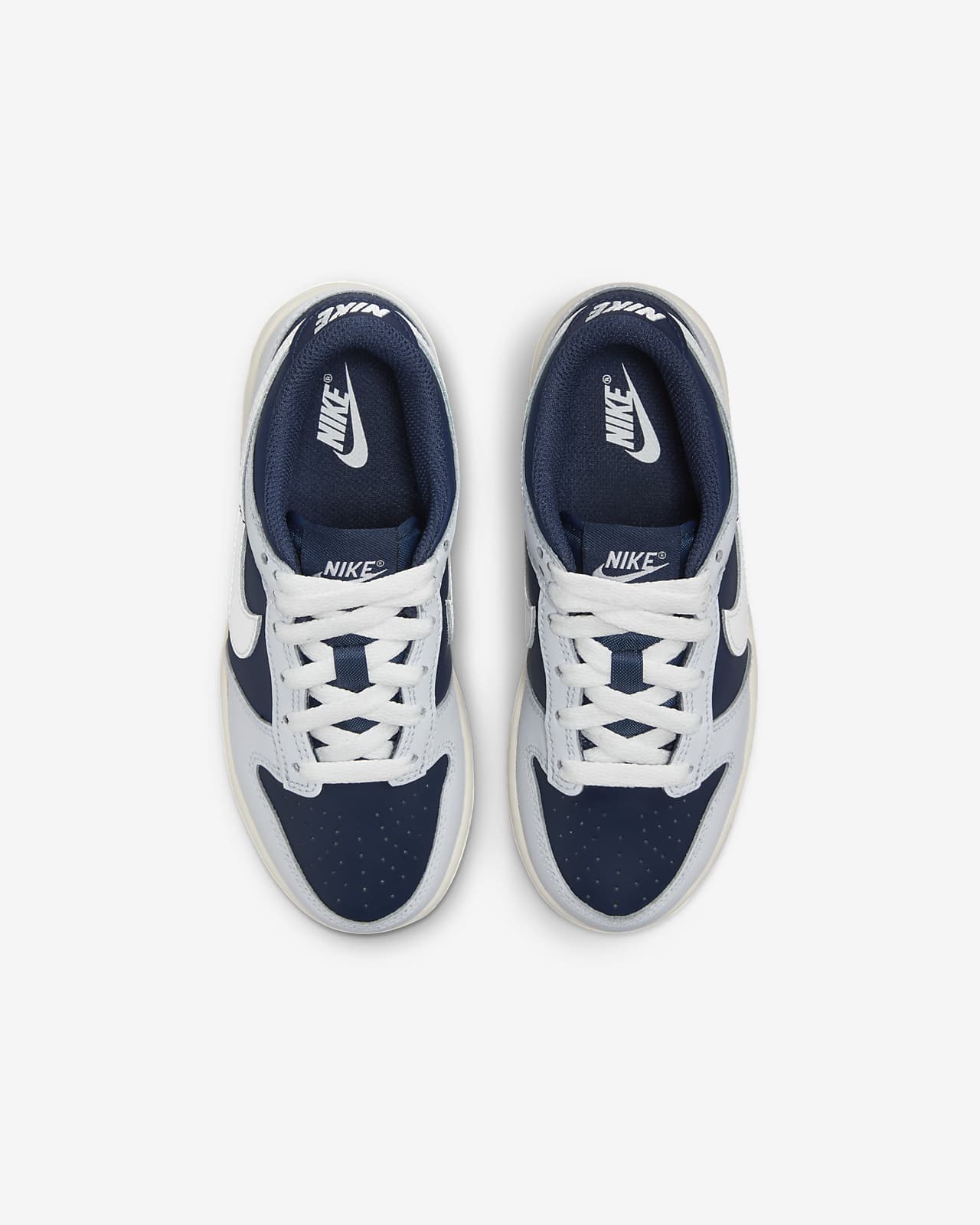 Nike Chaussures Dunk Low - Gris/Bleu Marine/Blanc Enfant