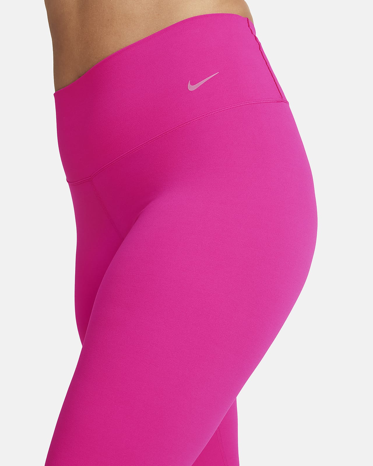 Pantalon léger taille standard 7/8ème rose femme