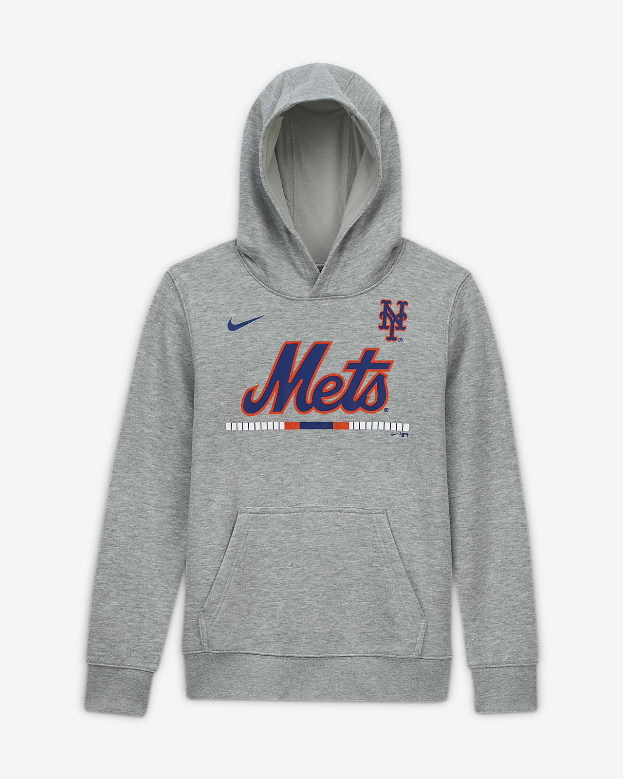 Nike Club Fleece (MLB New York Mets) Big Kids' (Boys') Pullover Hoodie