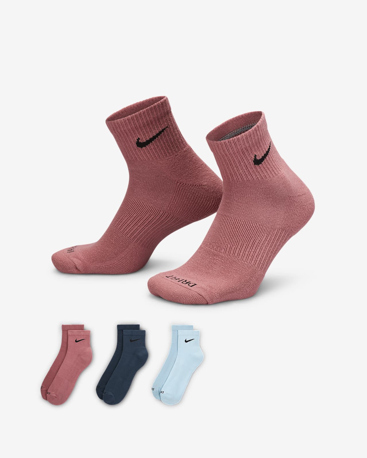 Nike Everyday Plus Cushioned Training Ankle Socks (3 Pairs). Nike.com