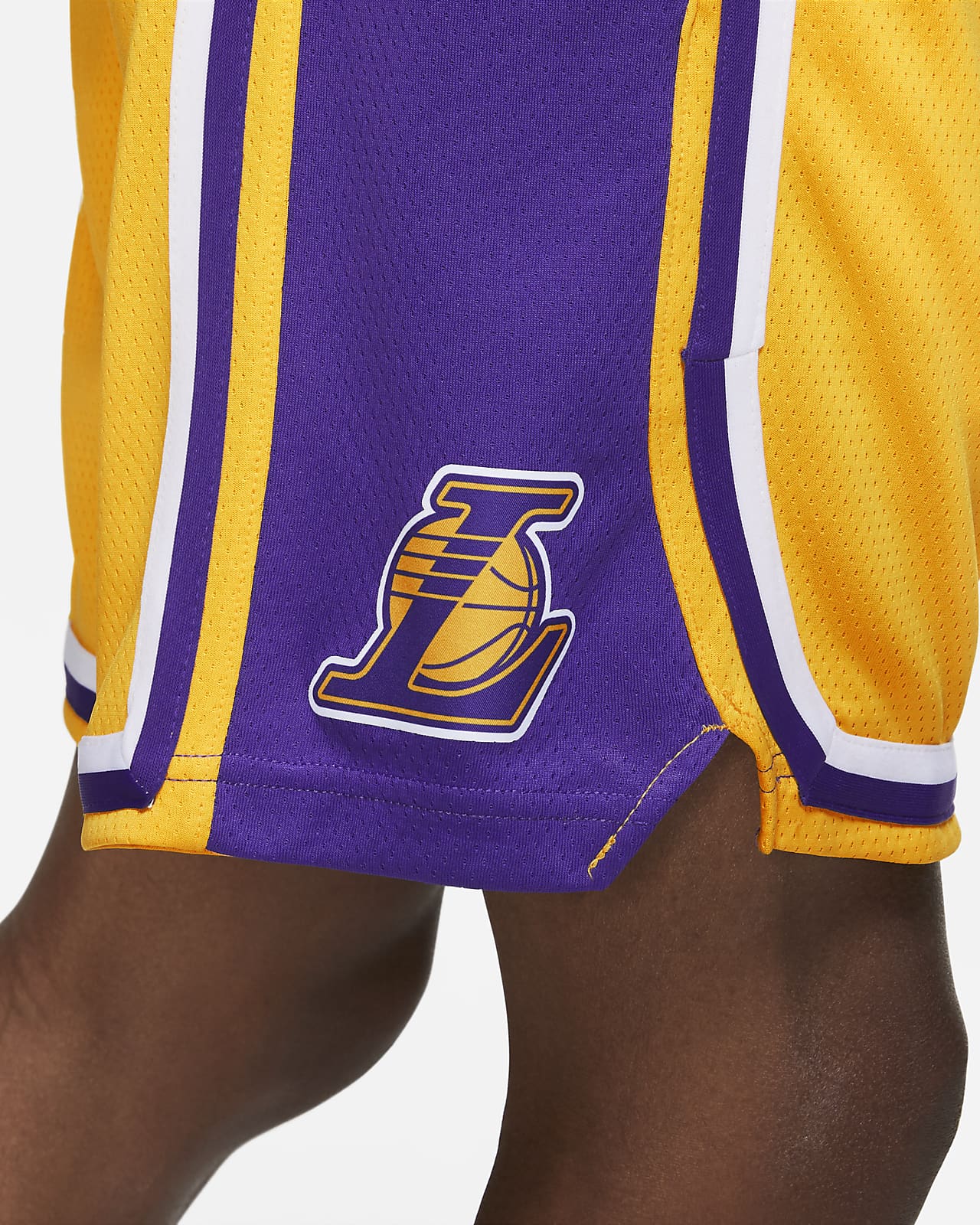 Los Angeles Lakers Icon Edition Pantalón corto Nike NBA Swingman - Hombre.  Nike ES