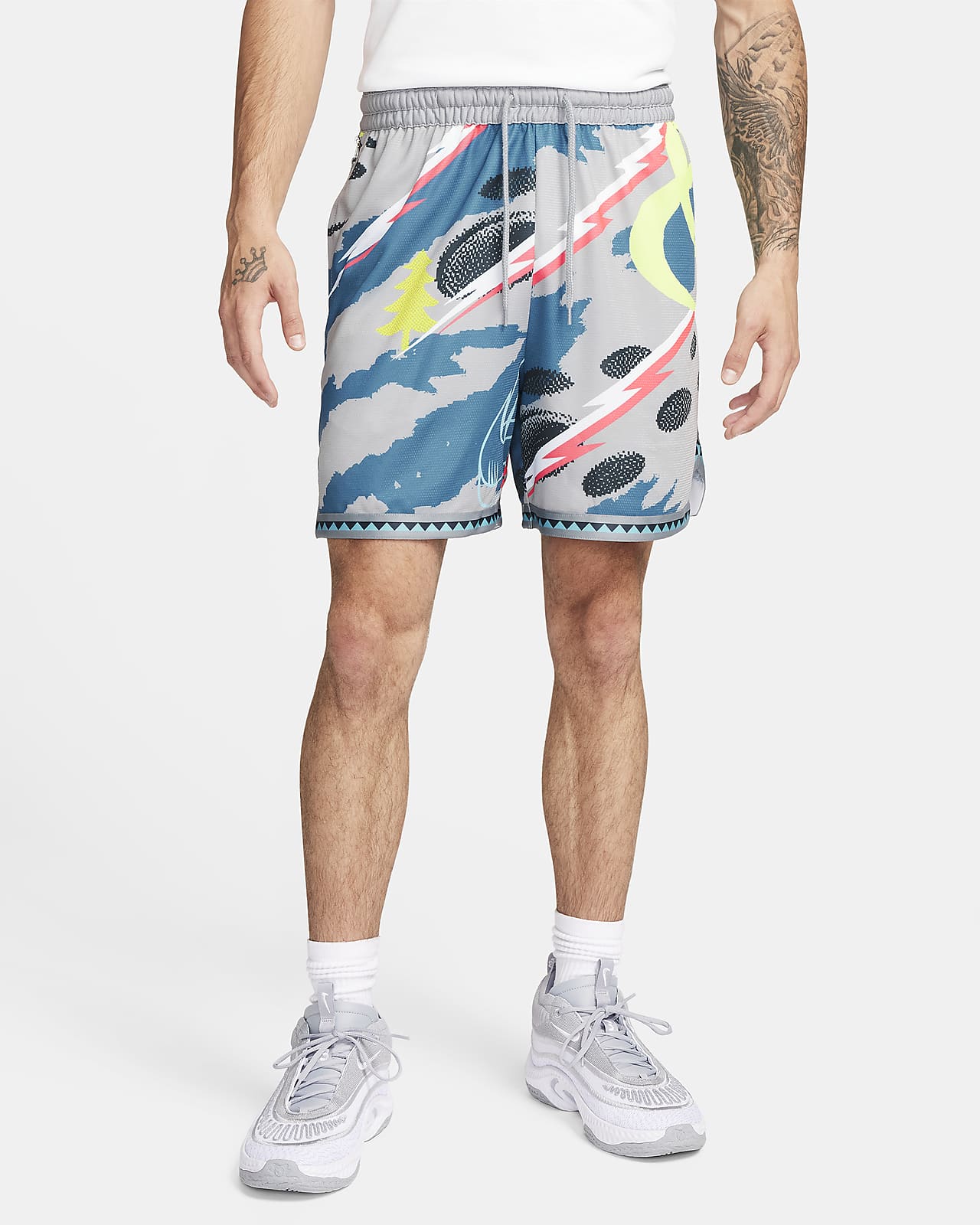 Men's NBA Nike Gray DNA Shorts