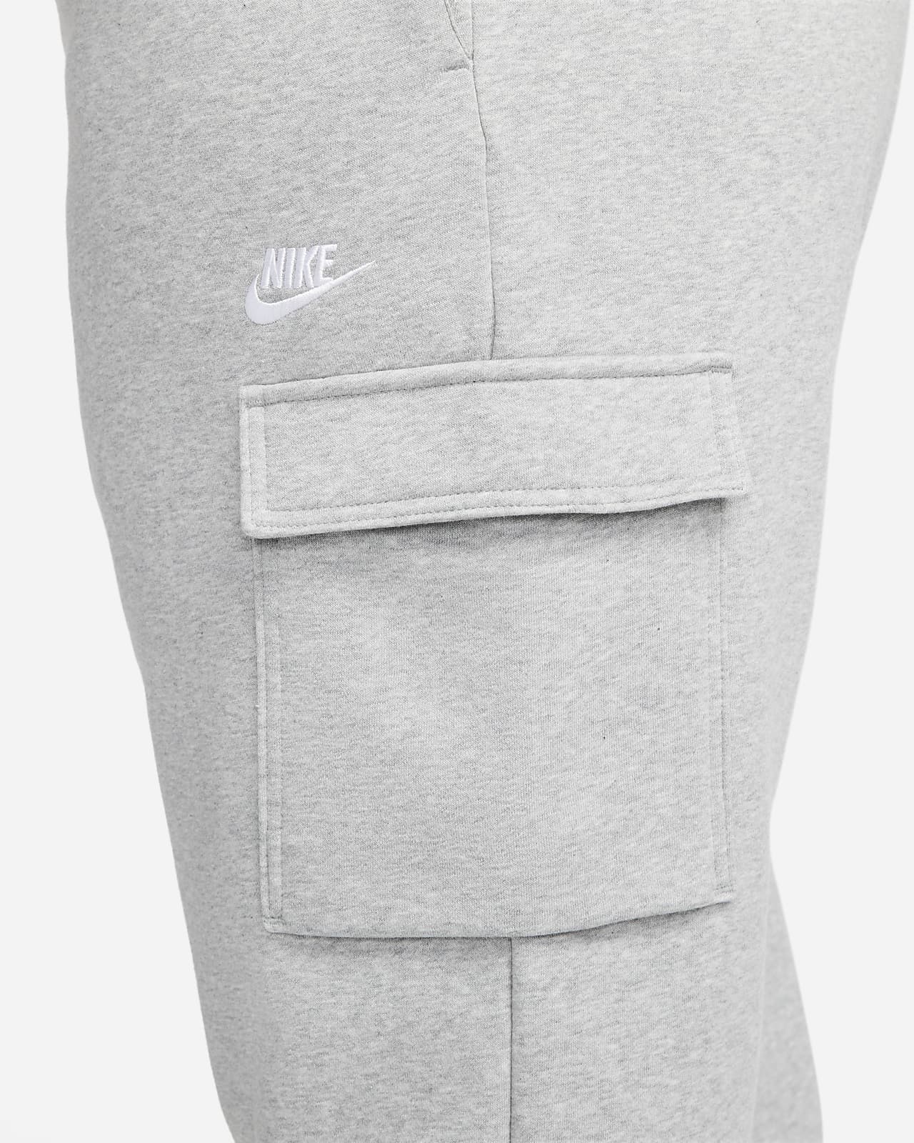 Nike NSW Club Fleece Mid Rise Tight Joggers - Dark Grey Heather
