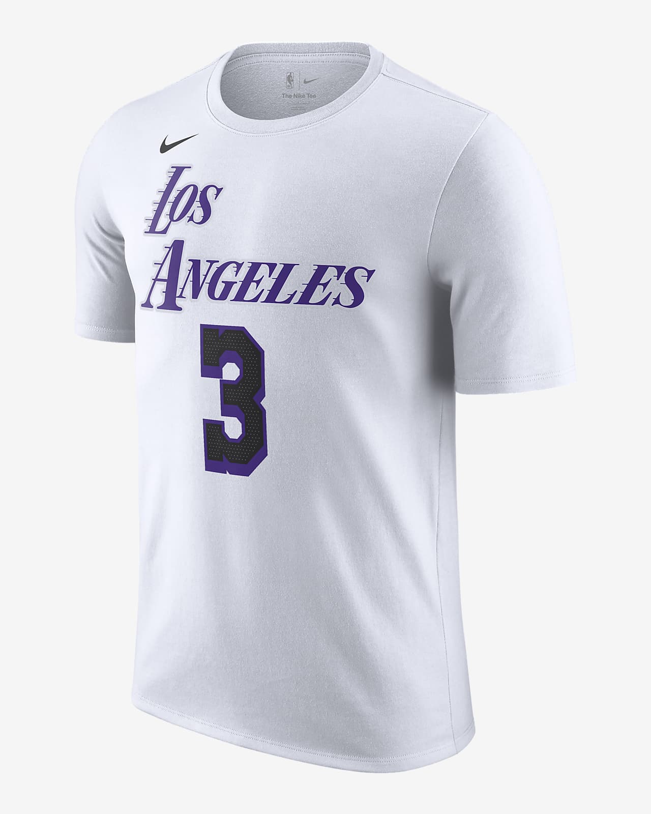 LA Lakers NBA Baseball Jersey Grey T-Shirt