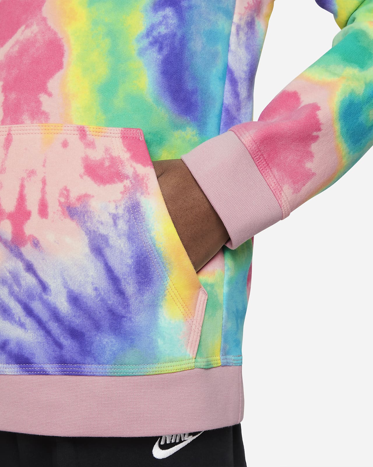 Sudadera con gorro sin cierre Tie-Dye para niños talla grande Nike  Sportswear Club. Nike.com