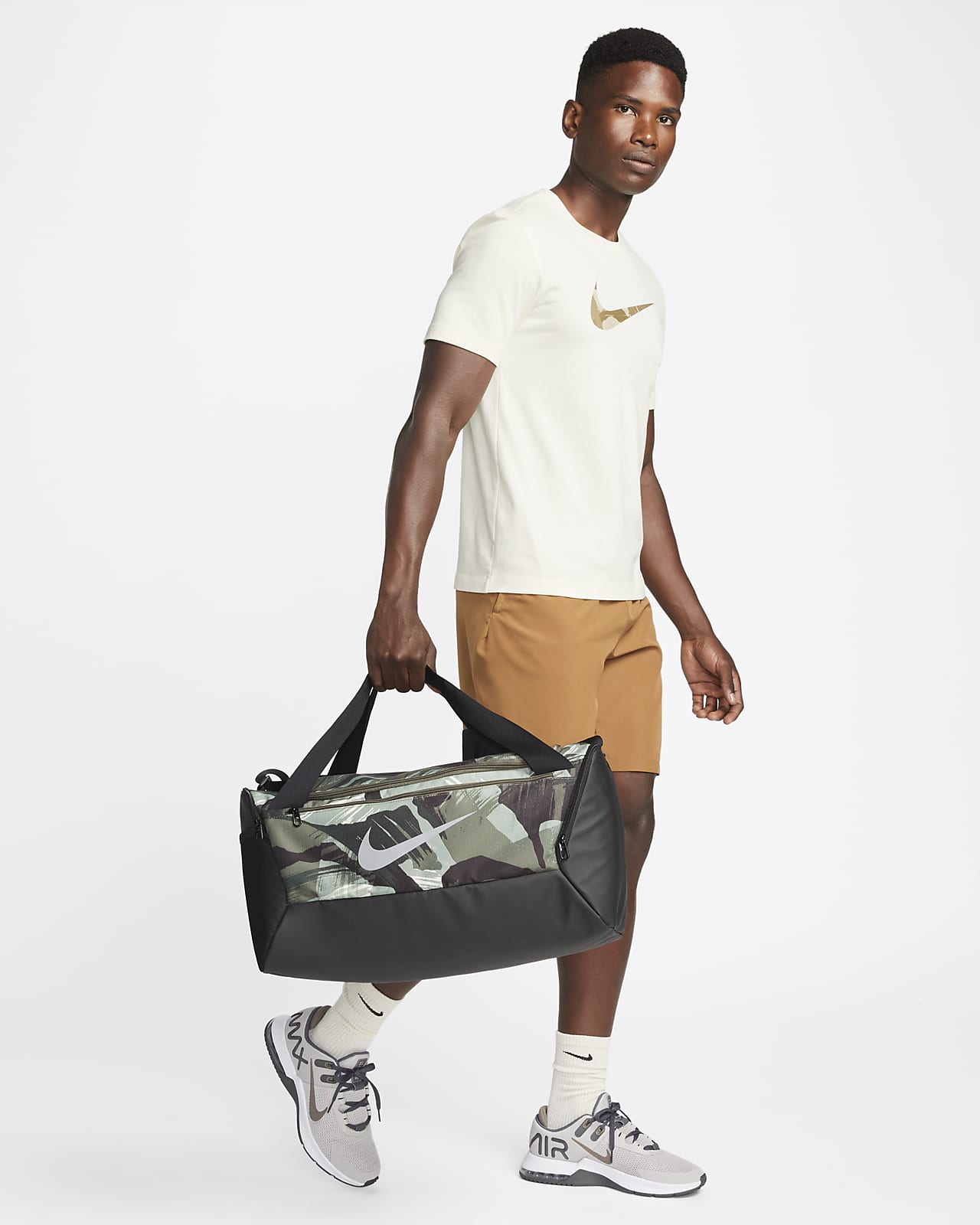 Nike Brasilia Printed Duffel Bag (Small, 41L)