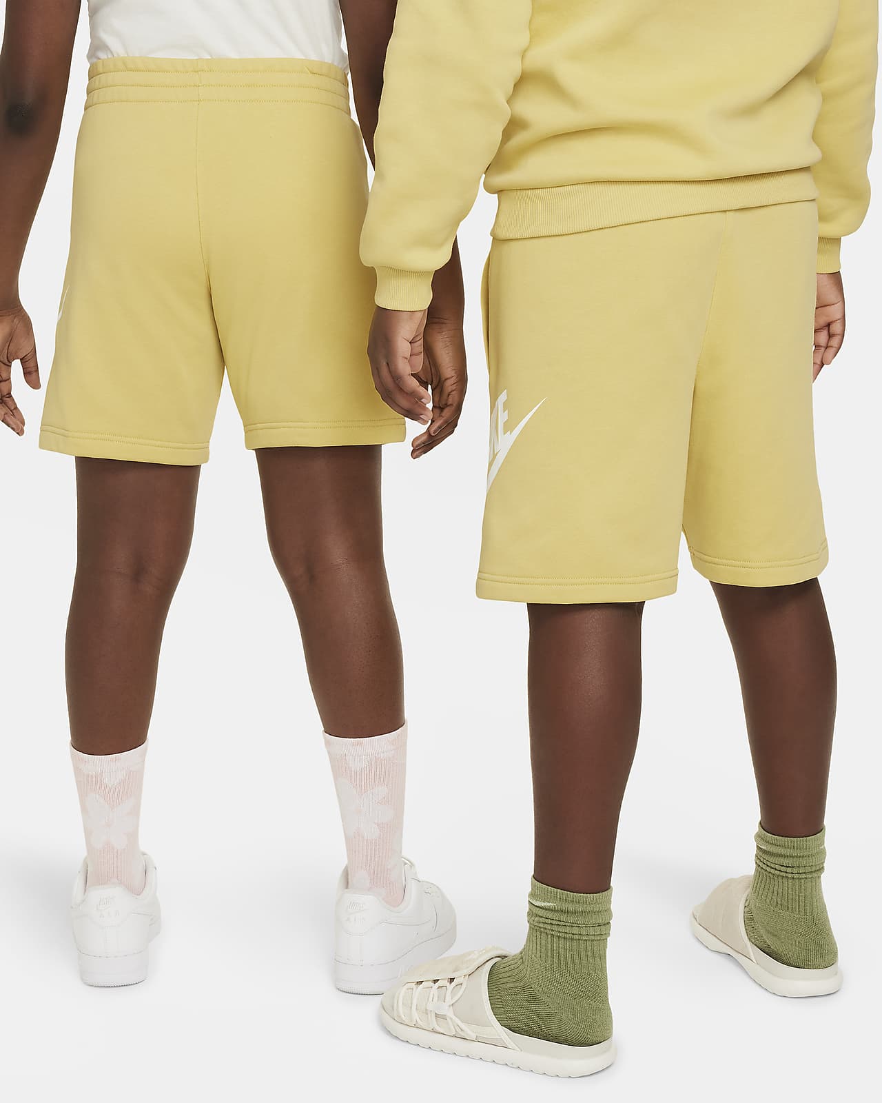 Yellow nike sales sweat shorts