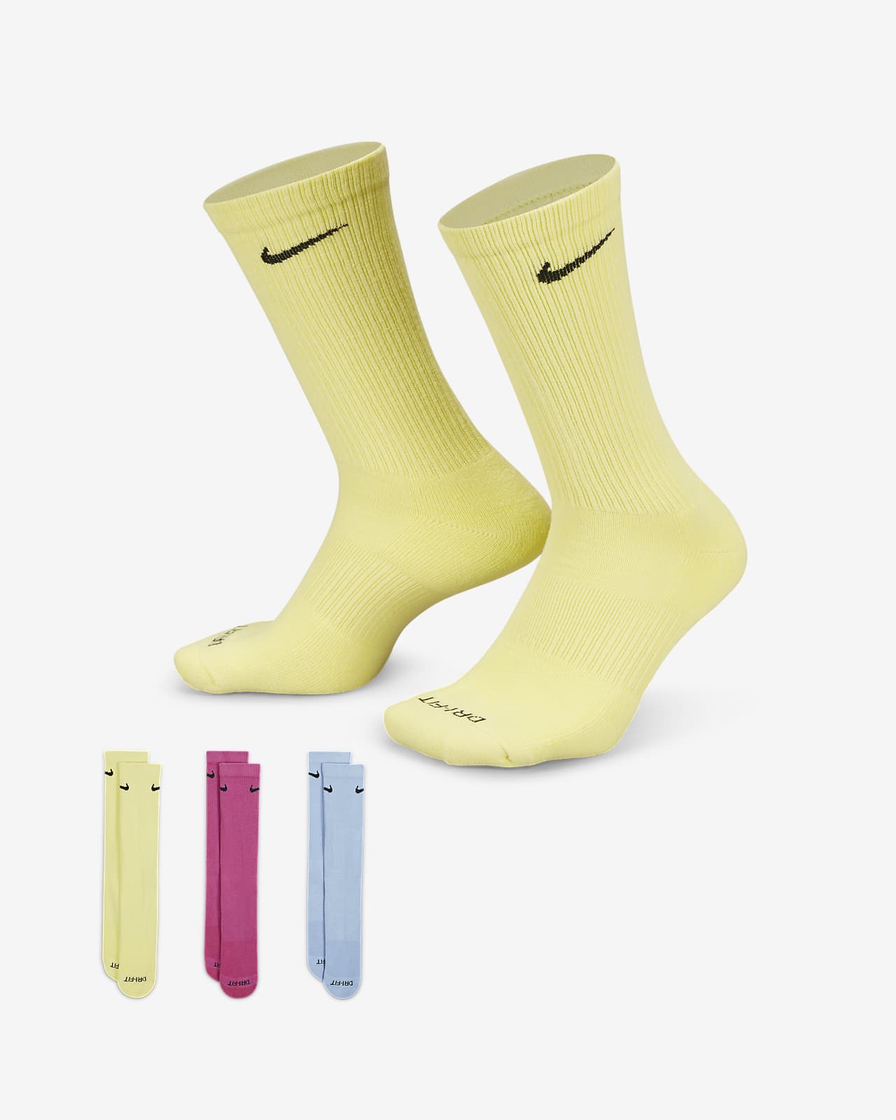 Calcetas de entrenamiento Plus acolchadas (3 pares). Nike.com