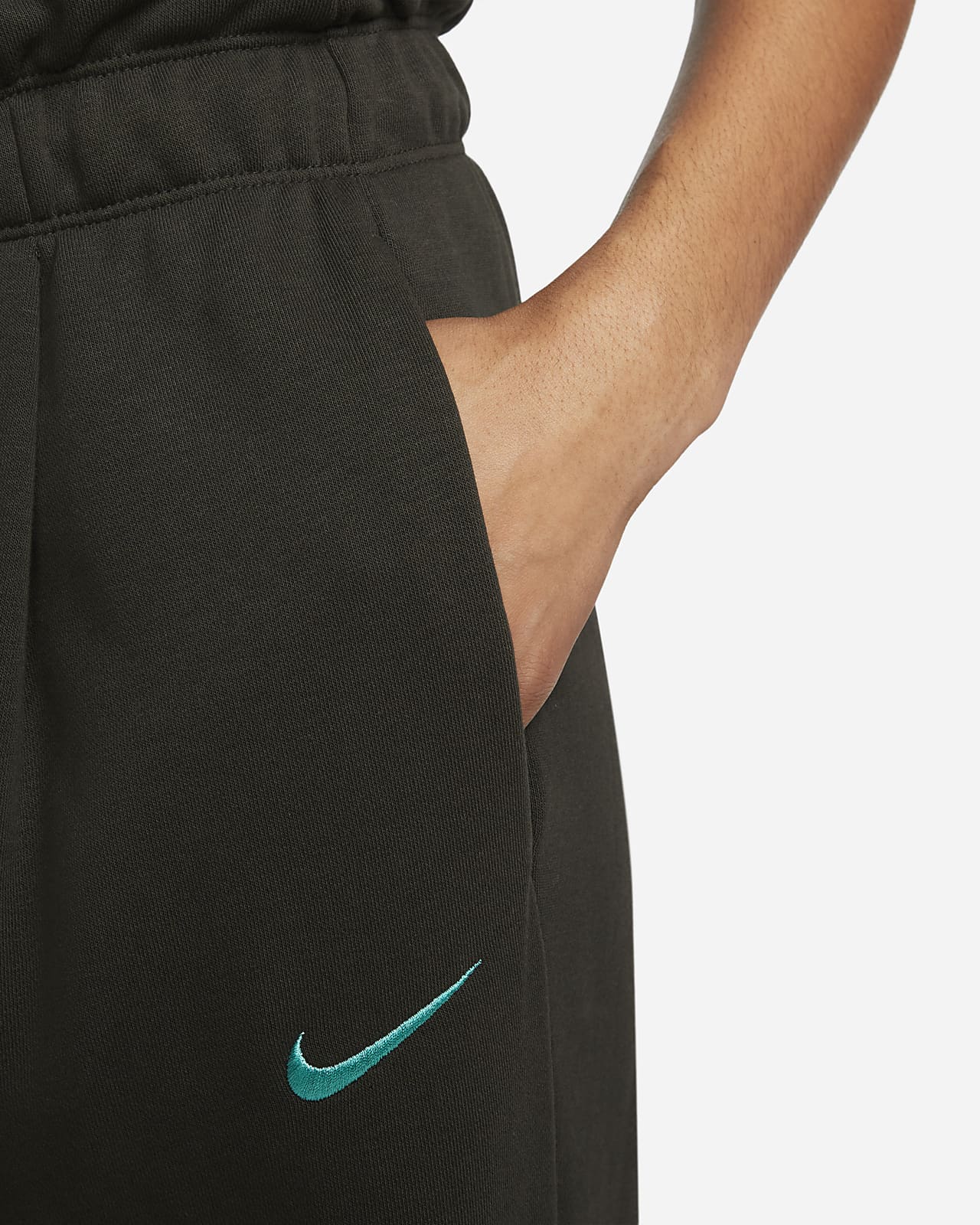 WILLIT Warm gevoerde bootcut fleecebroek voor dames, thermische leggings met zakken met ritssluiting, hoge tailleband, waterafstotend, winteryogabroek, olijfgroen, XS
