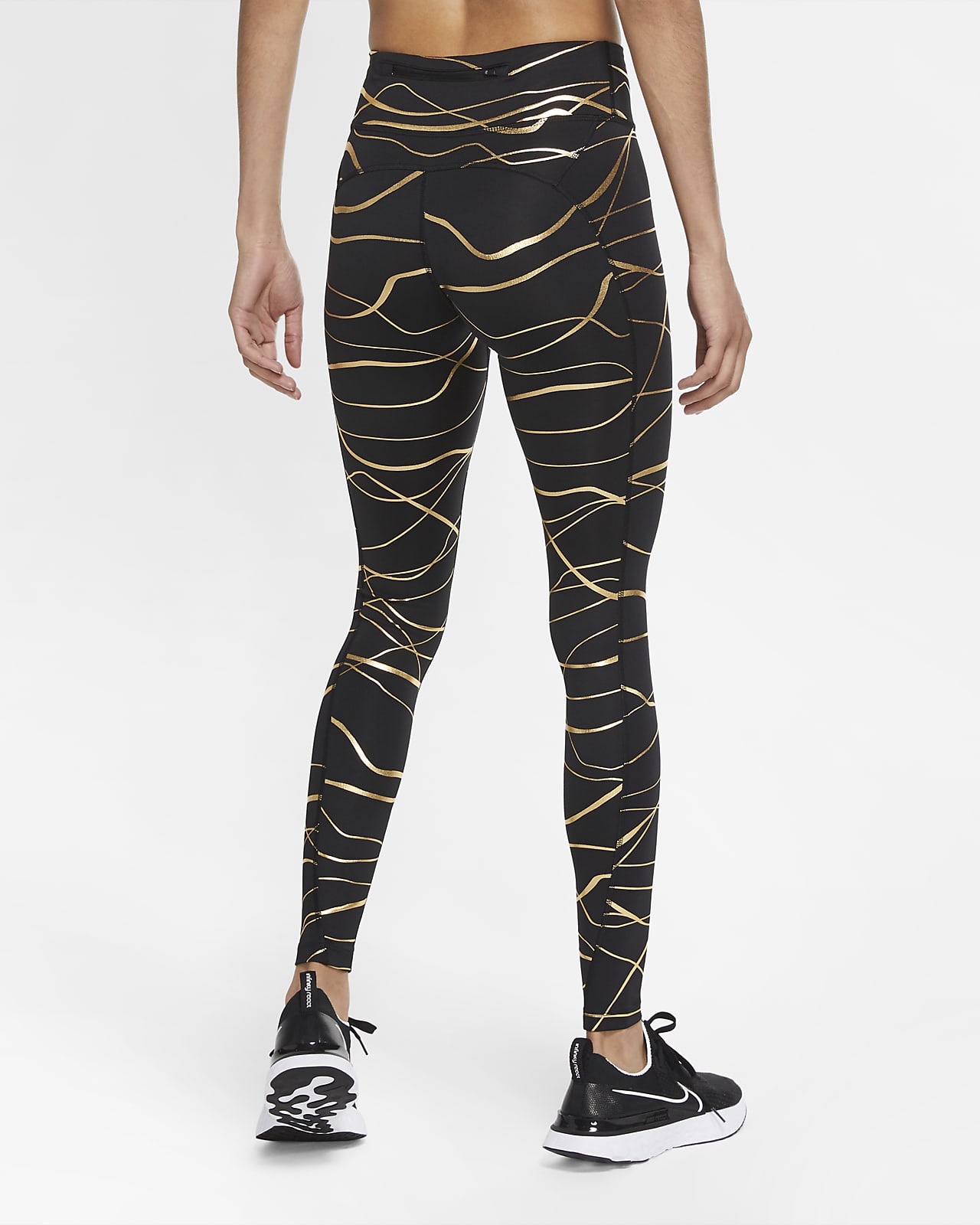 nike leggings with gold swoosh