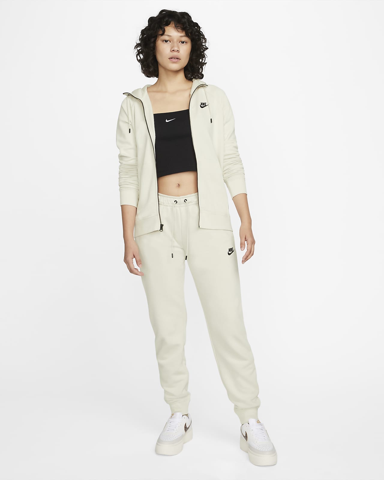 nike tan tracksuit womens