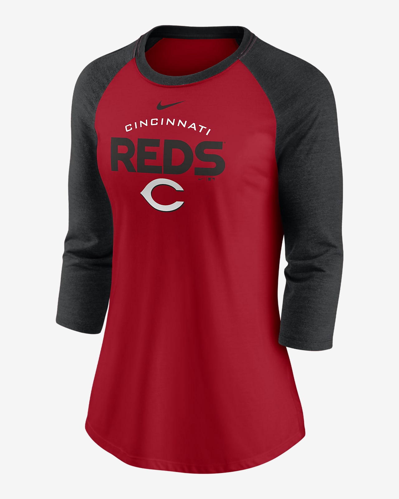 Nike Modern Baseball Arch (MLB Cincinnati Reds) Women's 3/4-Sleeve T-Shirt