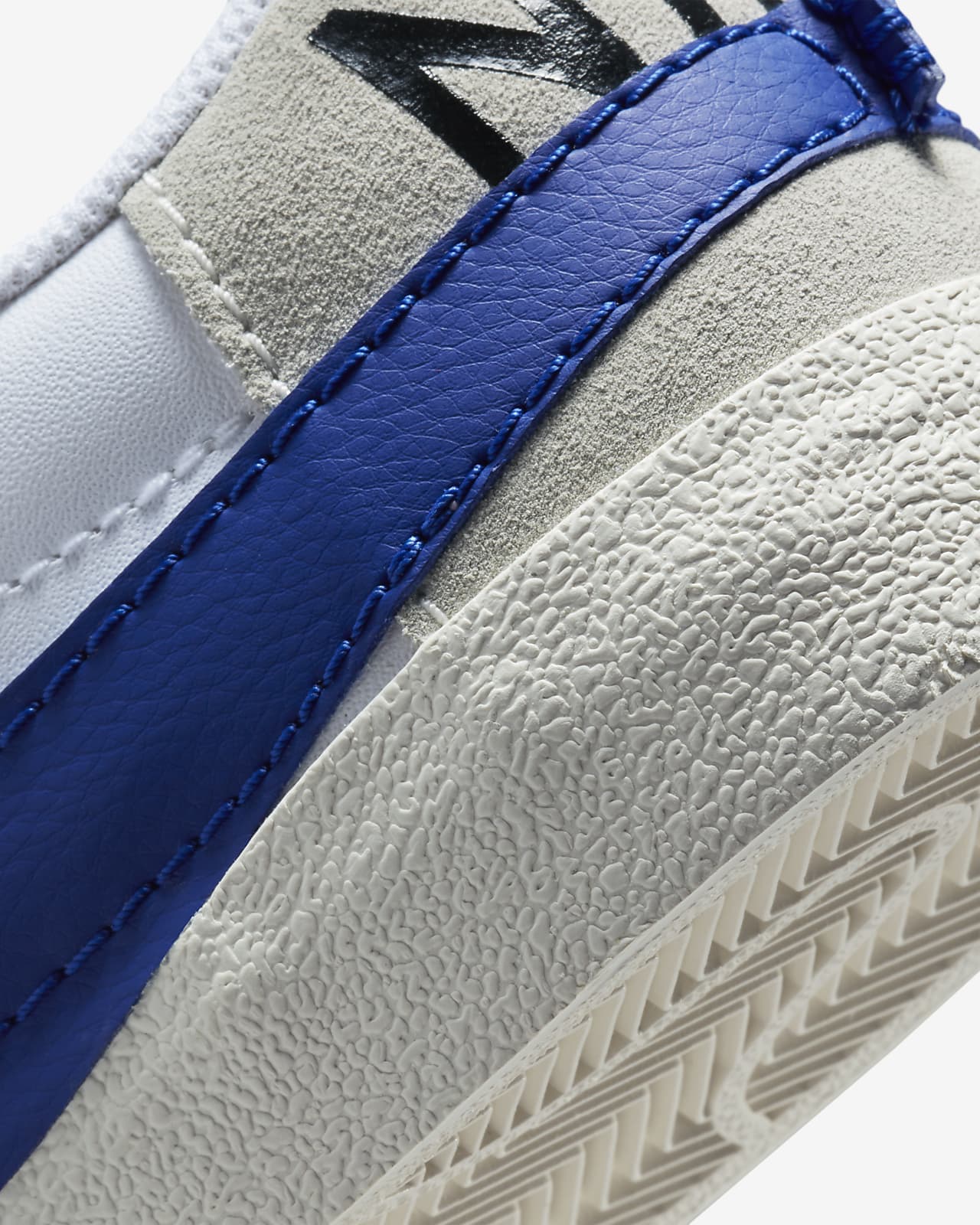 Zapatillas Nike Blazer Low Leather Blanco/Azul Hombre