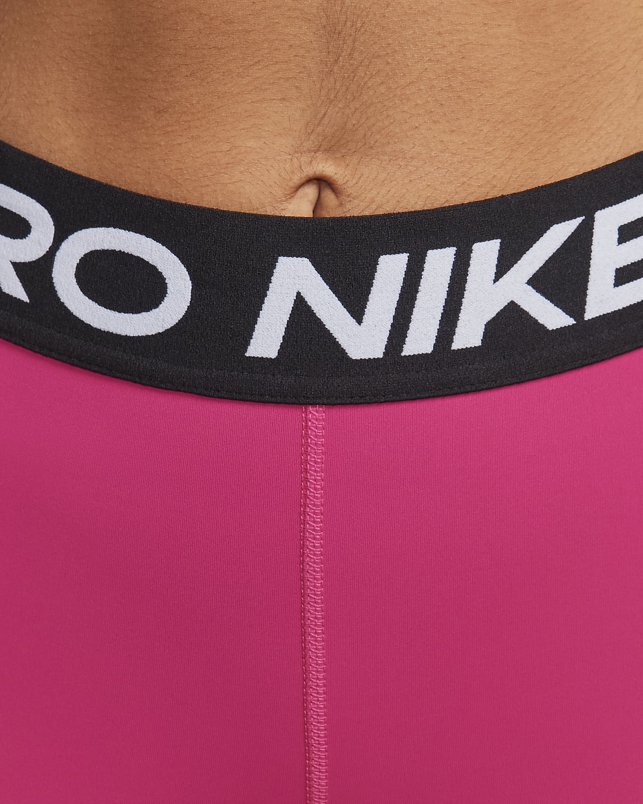 Nike Pro Collant Short 365 - Fuchsia/Blanc Femme