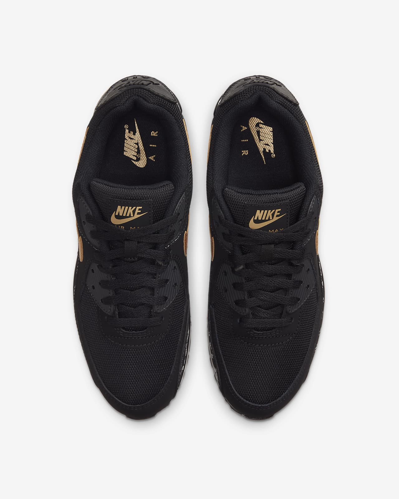 nike air max 90 mens black and gold