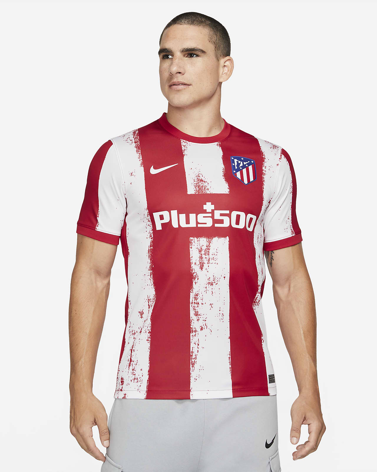 Atletico Madrid 2021 22 Stadium Home Men S Football Shirt Nike Lu