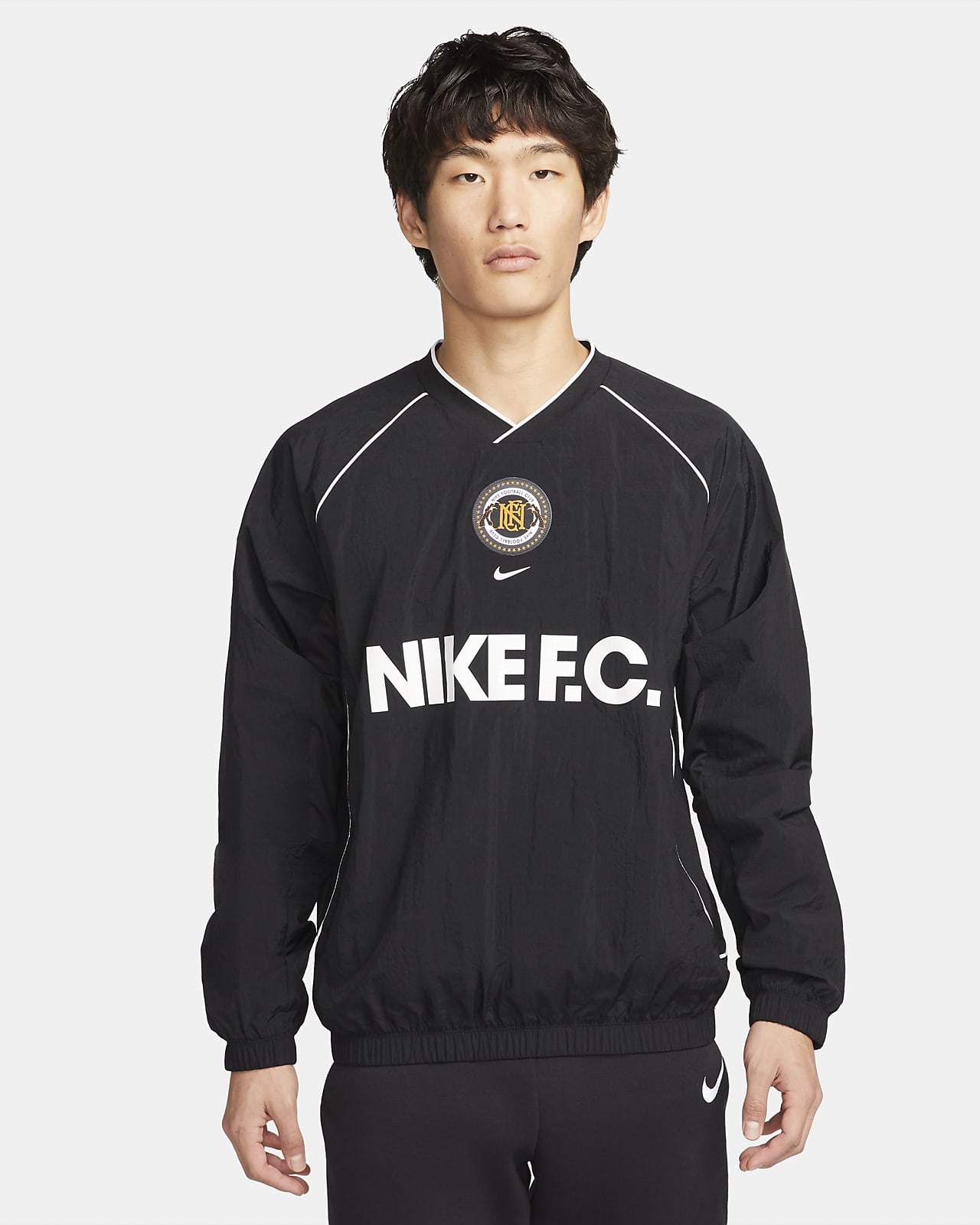 mini web Mus Sudadera de cuello redondo de fútbol para hombre Nike FC Repel. Nike.com