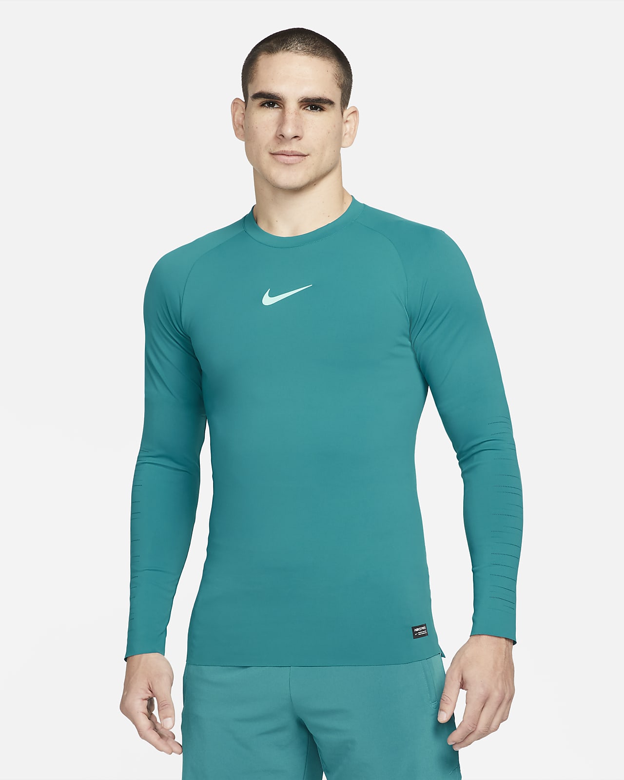 nike dri fit long sleeve green