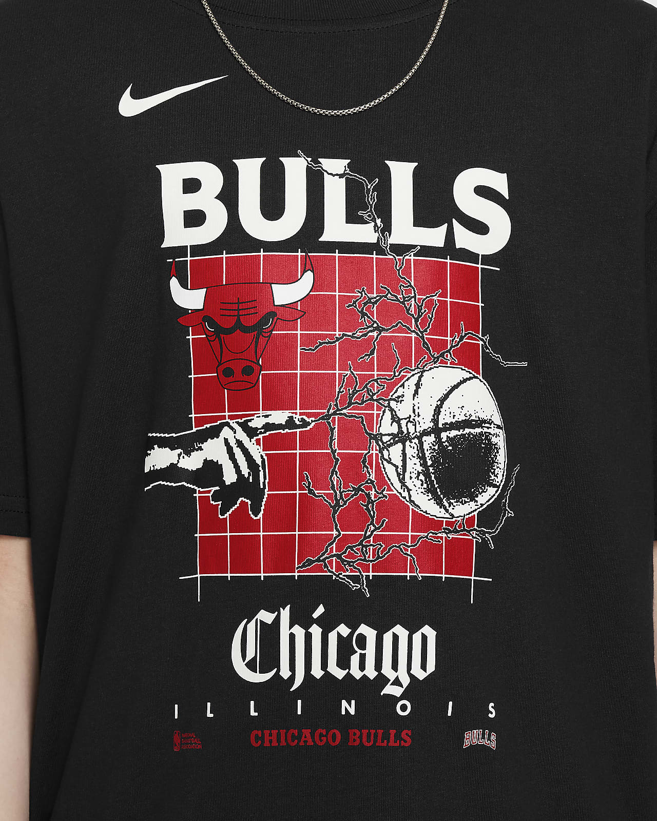 Chicago Bulls Courtside Older Kids' (Boys') Nike NBA Max90 T-Shirt 