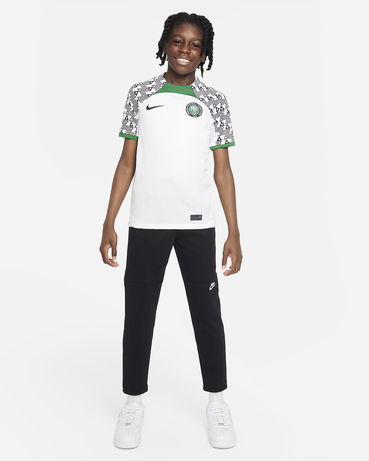 Nike Football Nigeria stadium home jersey in white