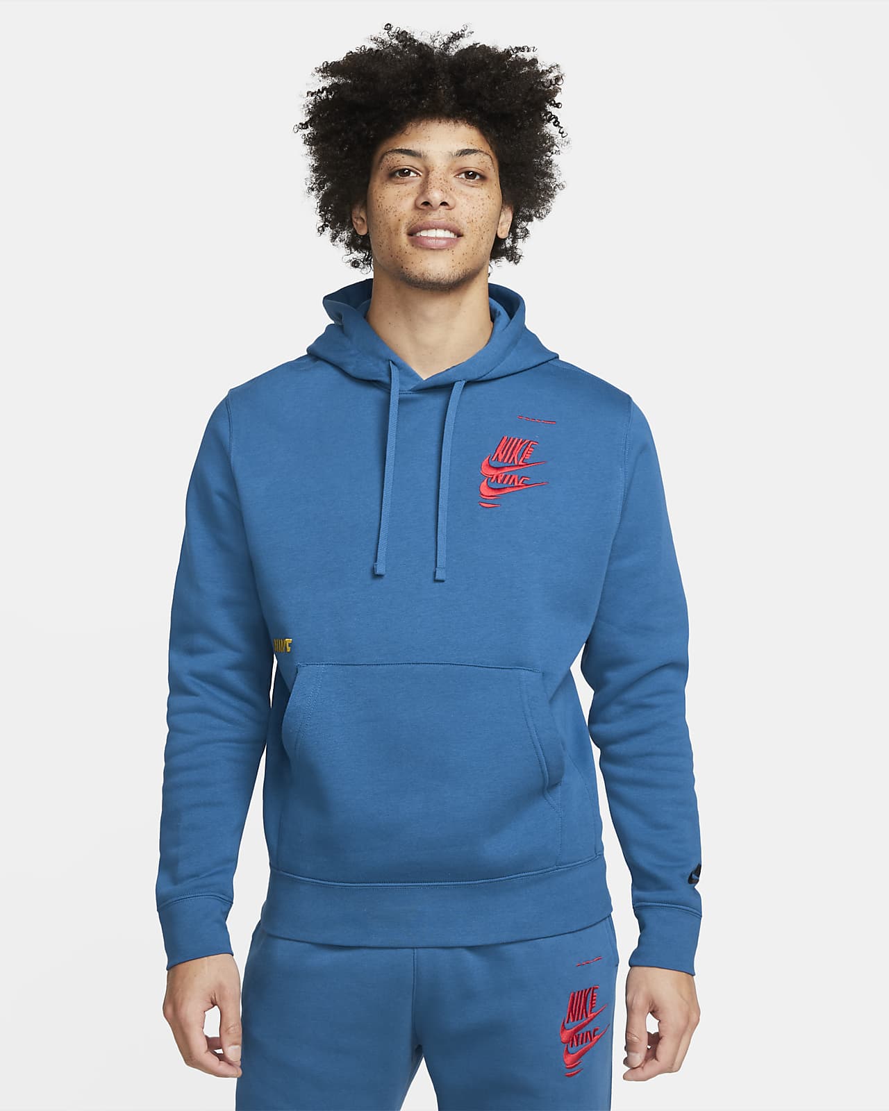 mens sports sweatshirts nike blue