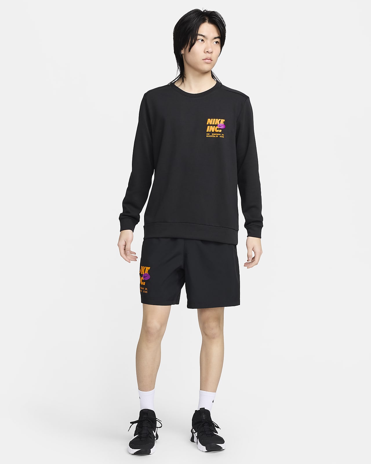 ナイキ メンズ Dri-FIT フリース ロングスリーブ フィットネス クルー