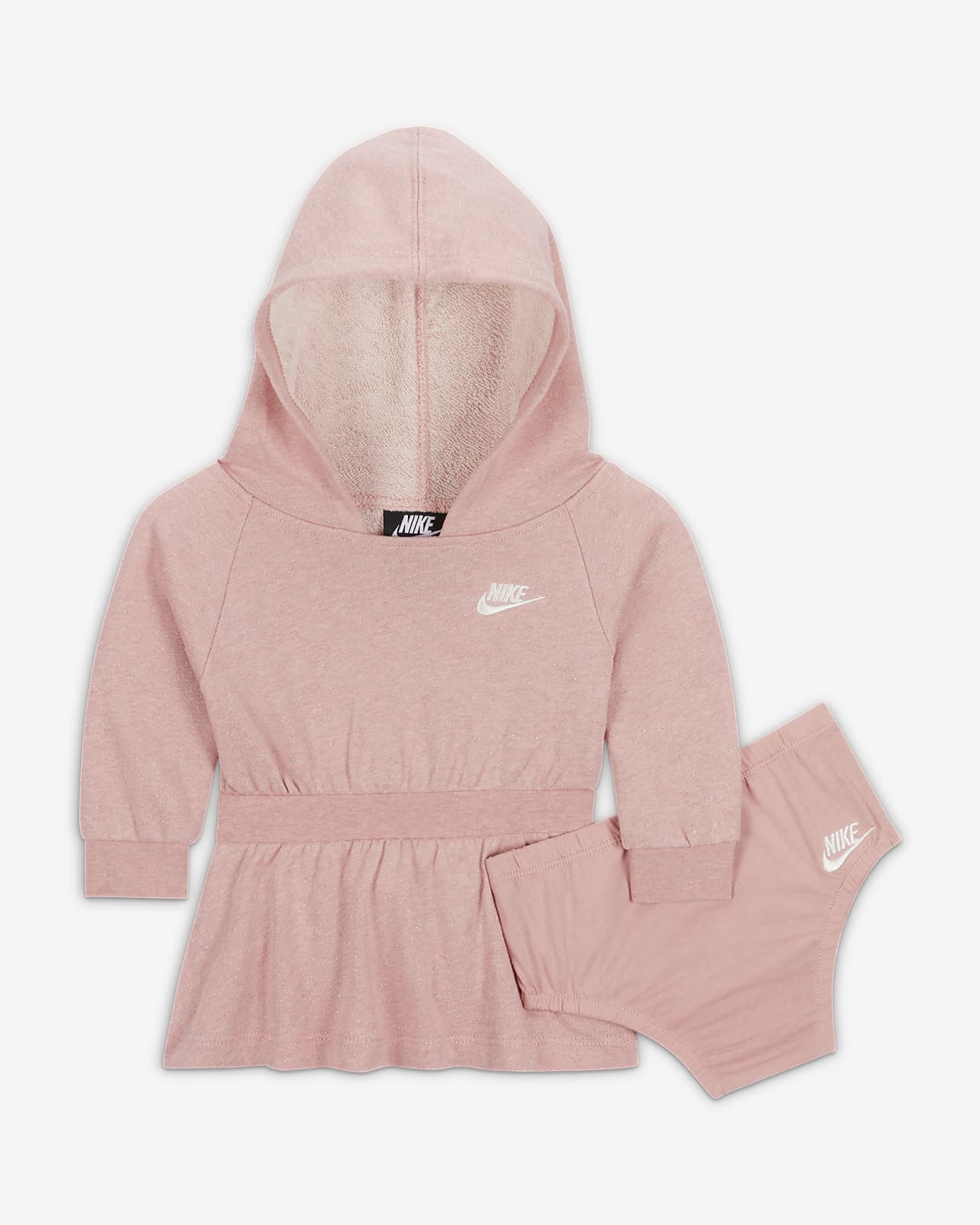 clima Derivar Aire acondicionado Nike Baby (6-9M) Sparkle Pullover Hoodie Dress. Nike.com
