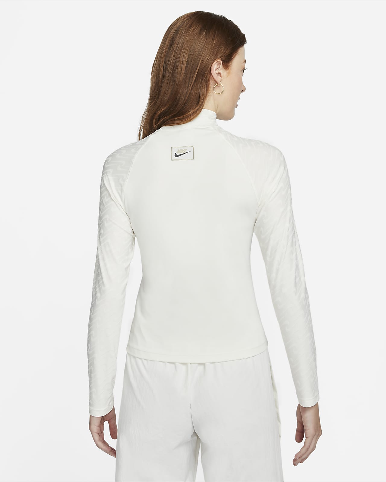 nike sportswear icon clash women's long sleeve top white