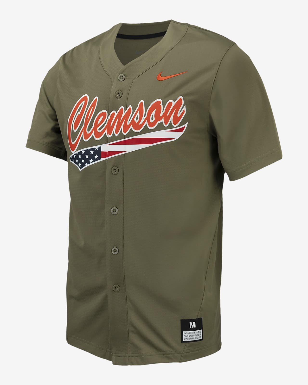 Jersey de béisbol universitario Nike Replica para hombre Clemson