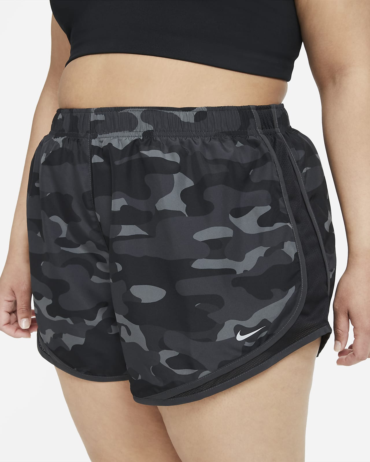 Nike Dri-FIT Tempo Women's Printed Running Shorts (Plus Size). Nike.com