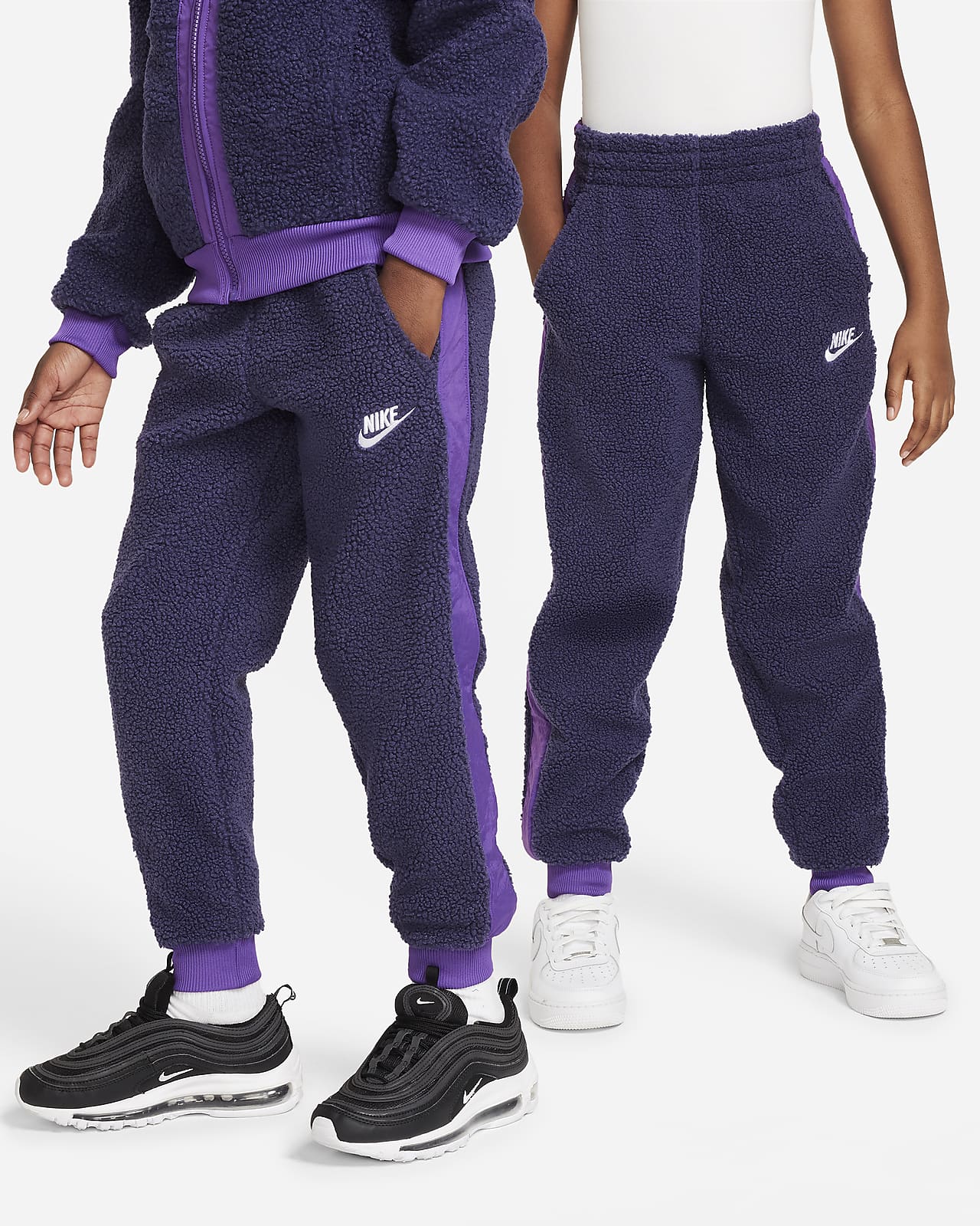 Pants acondicionados para el invierno para niños talla grande Nike Sportswear Club Fleece