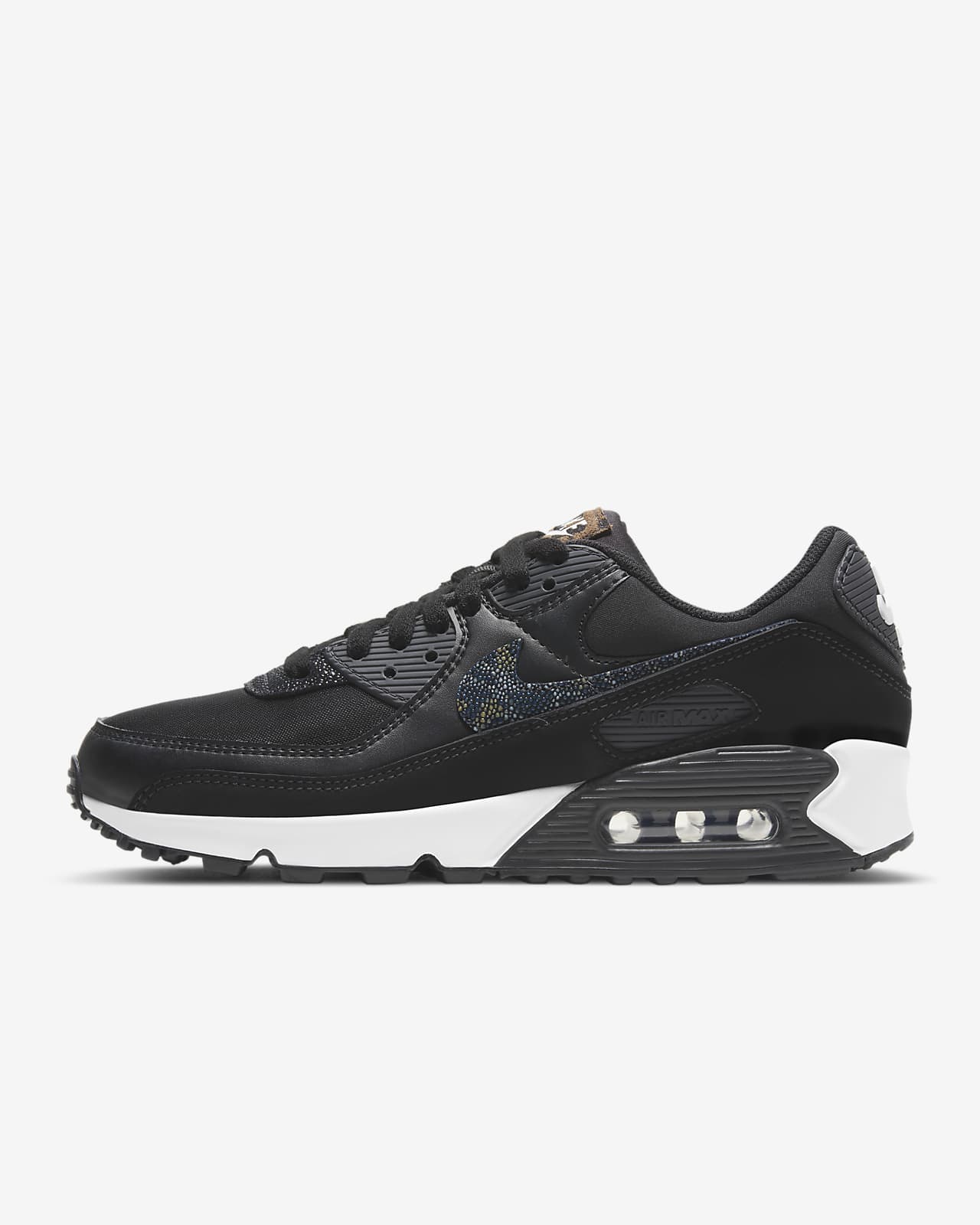 nike air max 90 black and white womens