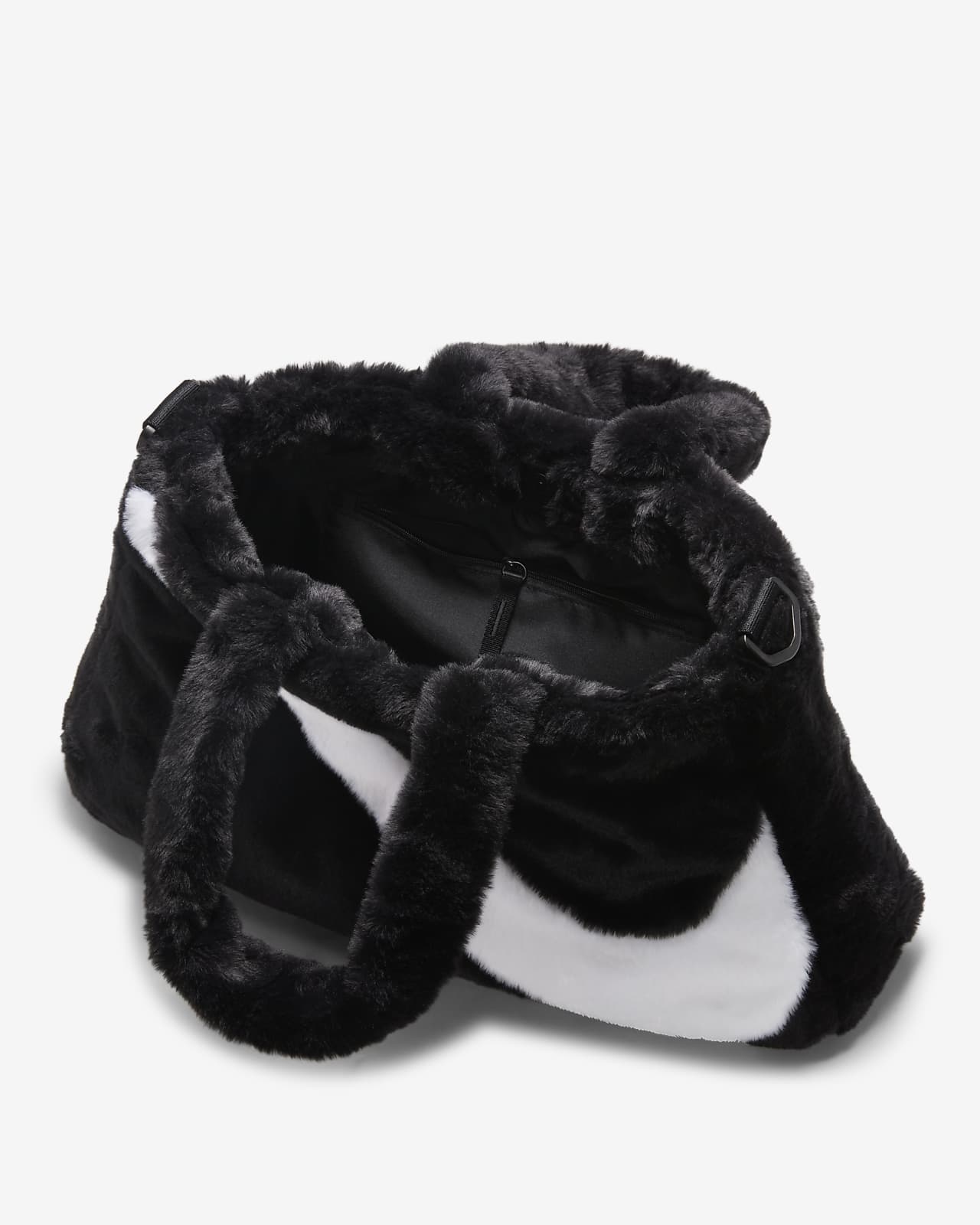 Nike Faux Fur Tote Bag Black - FW22 - US