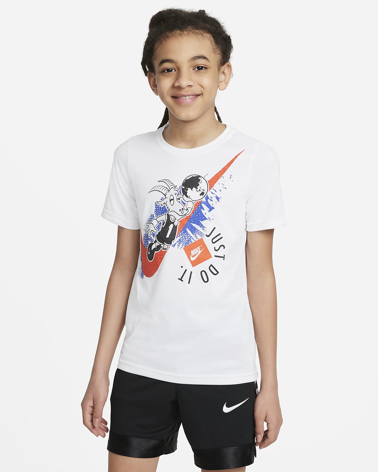 Boys white nike t shirt Clearance