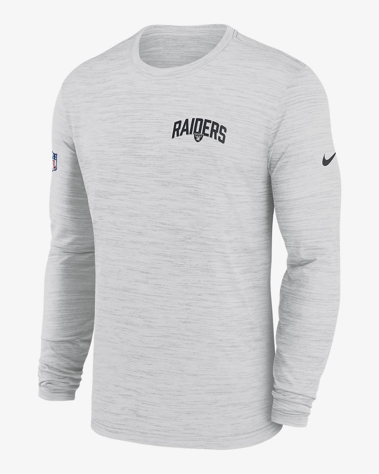 Playera de manga larga para hombre Nike Dri-FIT Velocity Athletic Stack  (NFL Las Vegas Raiders). Nike.com