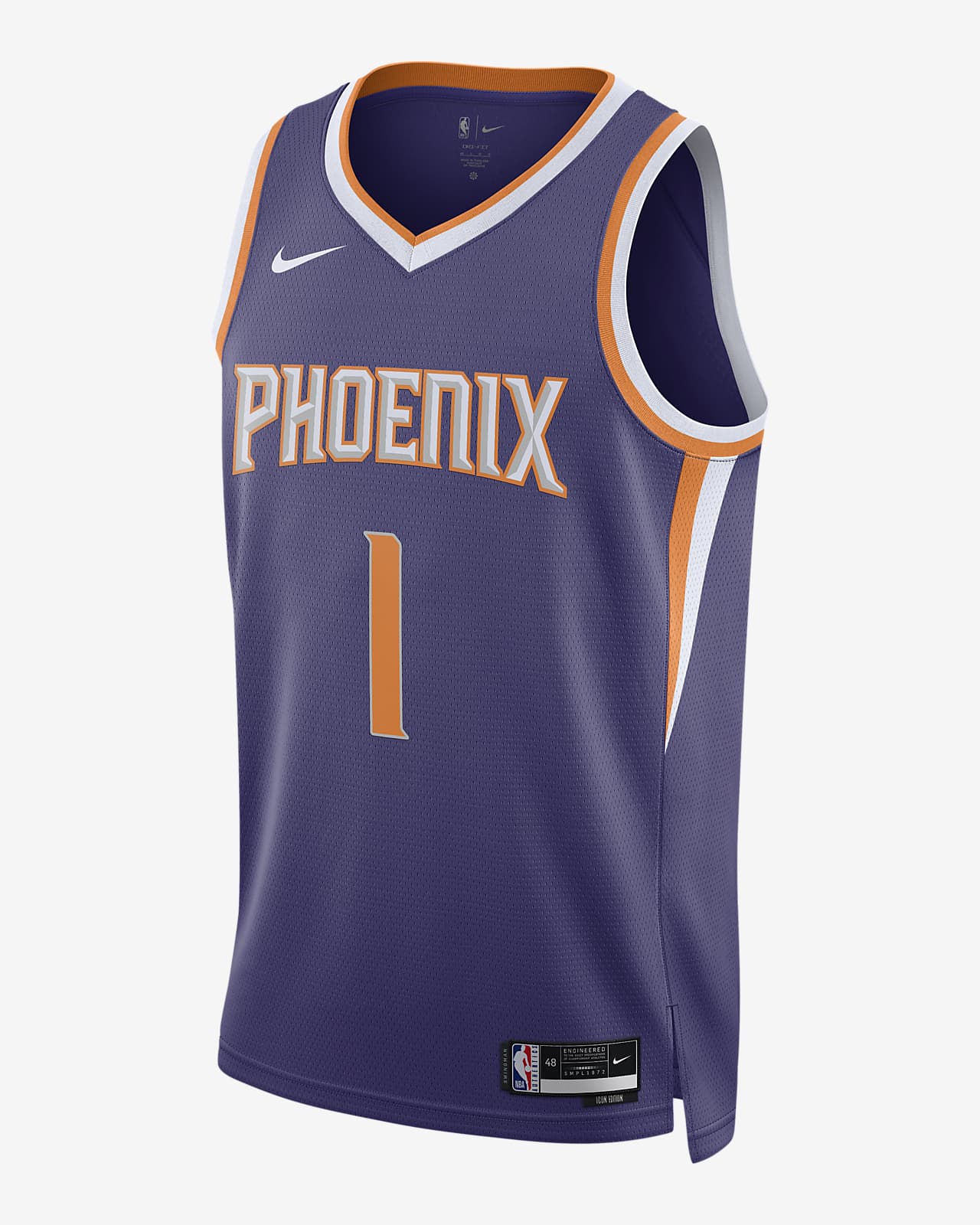 Nike Dri-FIT NBA Phoenix Suns Devin Booker Icon Edition 2022/23 Swingman Jersey FB1811-566 US L