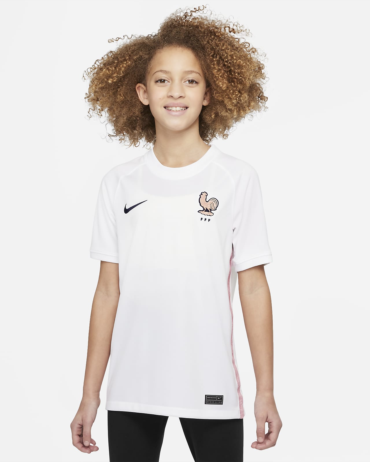 Ποδοσφαιρική φανέλα Nike Dri-FIT εκτός έδρας Γαλλική Ομοσπονδία Ποδοσφαίρου 2022 Stadium για μεγάλα παιδιά