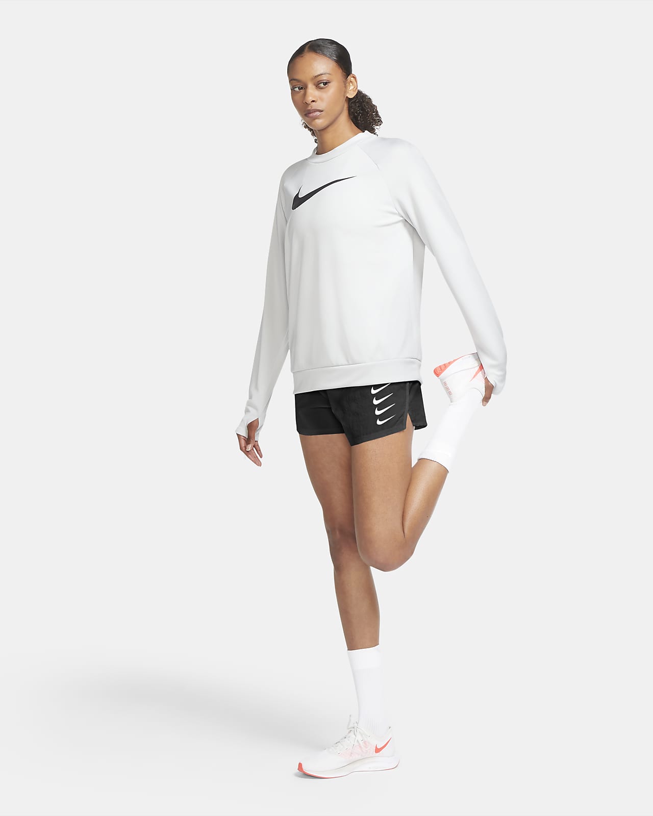 grey nike running shorts