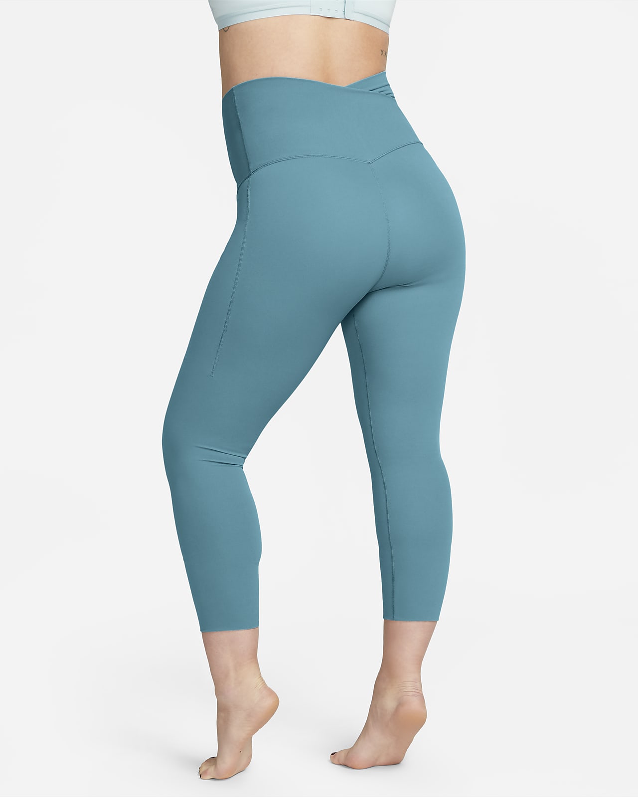 Versace Jeans Couture - Sporty Lycra turquoise leggings with jacquard belt  for women