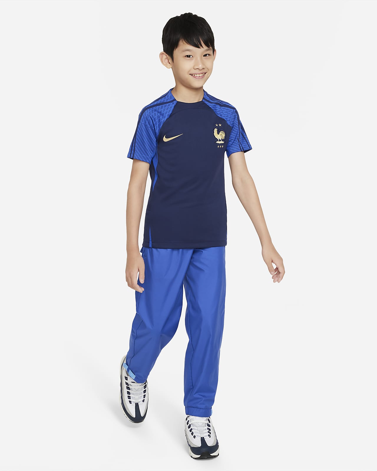 FFF Strike Older Kids' Nike Dri-FIT Short-Sleeve Football Top. Nike AU