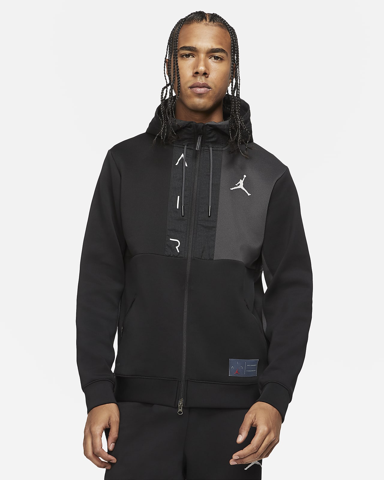 jordan flight fleece full zip hoodie